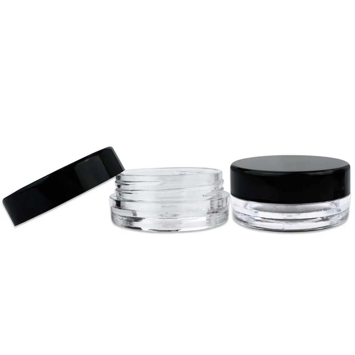 50PCS 3g Cosmetics Sample Round Bottom Cream Box Small Jar Sub-bottling Empty Container for Cosmetics Lotion Nail Powder Spices