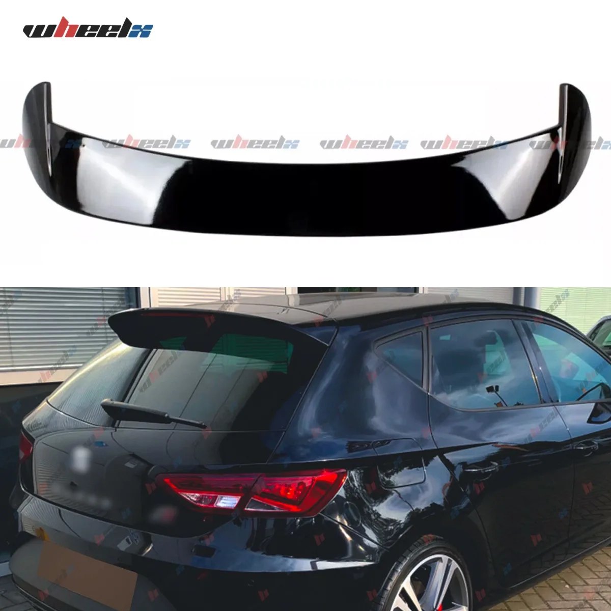 FOR 2012-2020 SEAT LEON MK3 5F 5 DOORS REAR TRUNK ROOF SPOILER - Only for 5door Hatchback - Not for MK3 CUPRA FR