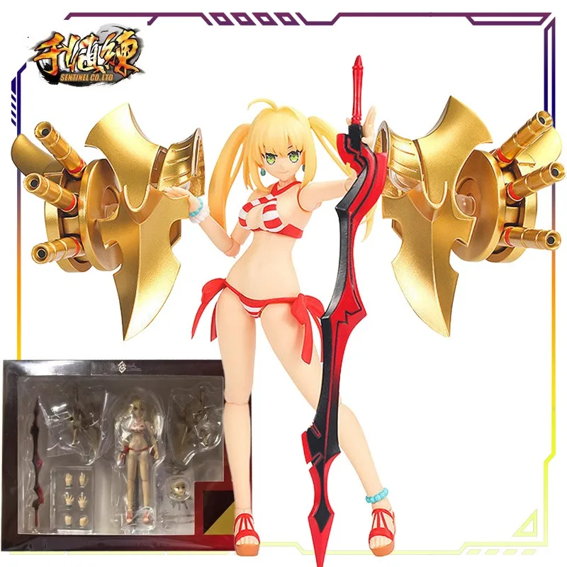 Sentinel co. ltd original 4 Polegada-nel rodízio série nero claudius figura de ação modelo brinquedos modelo móvel ornamentos presentes para meninos