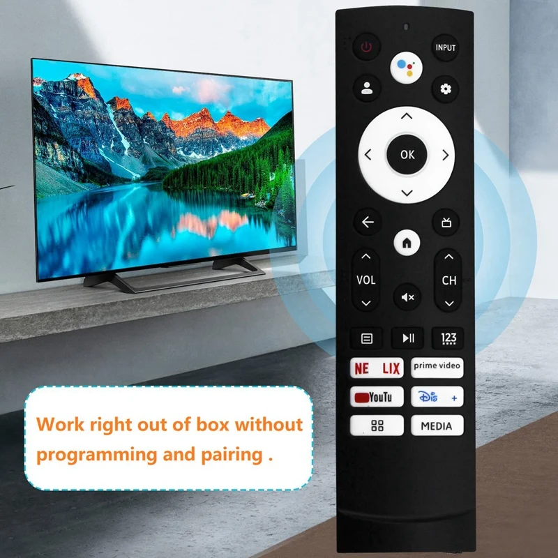 جهاز تحكم عن بعد بلاستيكي أسود لتلفزيون Hisense الذكي ، بديل ، ERF3S90H ، 50A6H ، 50A65H ، 43A6H ، 43A65H ، 1