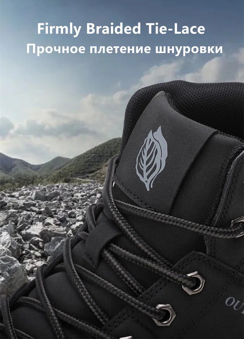 High-Top-Lederstiefel für Herren, atmungsaktive Desert Combat Boots, rutschfeste Outdoor-Wanderstiefel für Herren, Motorradstiefel, Arbeitsstiefeletten – Detail 8