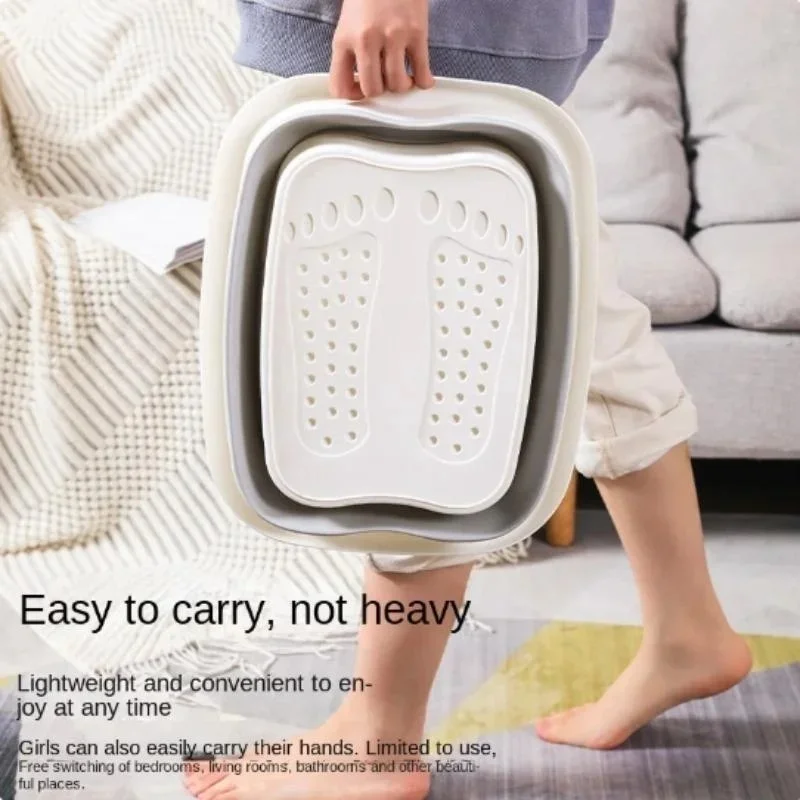 Collapsible Foot Soaking Bucket Portable Space Saving Foot Bath Tub for Household Spa Pedicure Daily Foot Relaxation - view 5