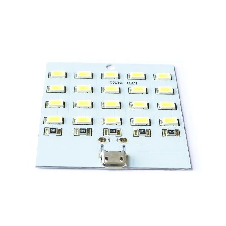 1PCS high quality 5730 smd 5V 430mA~470mA White Mirco Usb 5730 LED lighting panel USB mobile light Emergency light night light