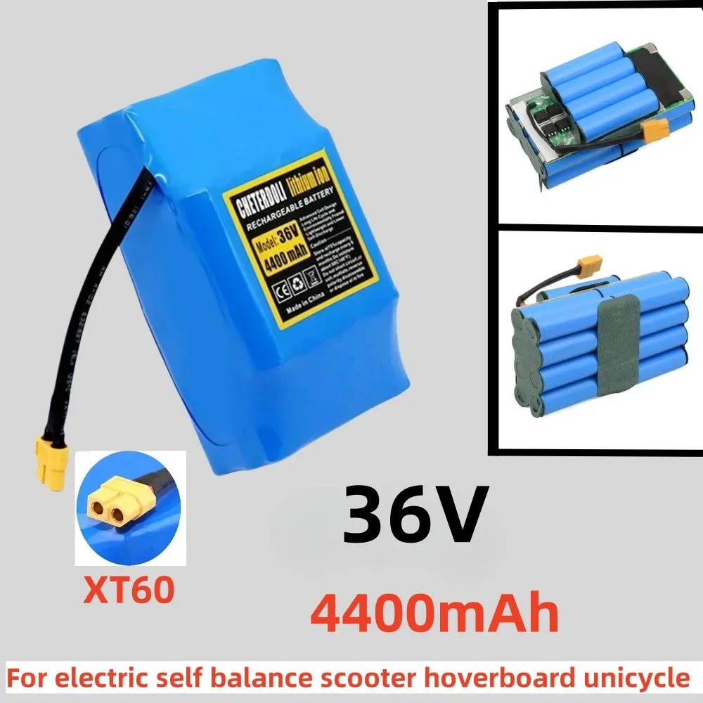 

New 100% Original Real Capacity 36V 4.4Ah Lithium Battery 10s2p Lithium Ion Pack High-capacity Scooter Twist Car Battery