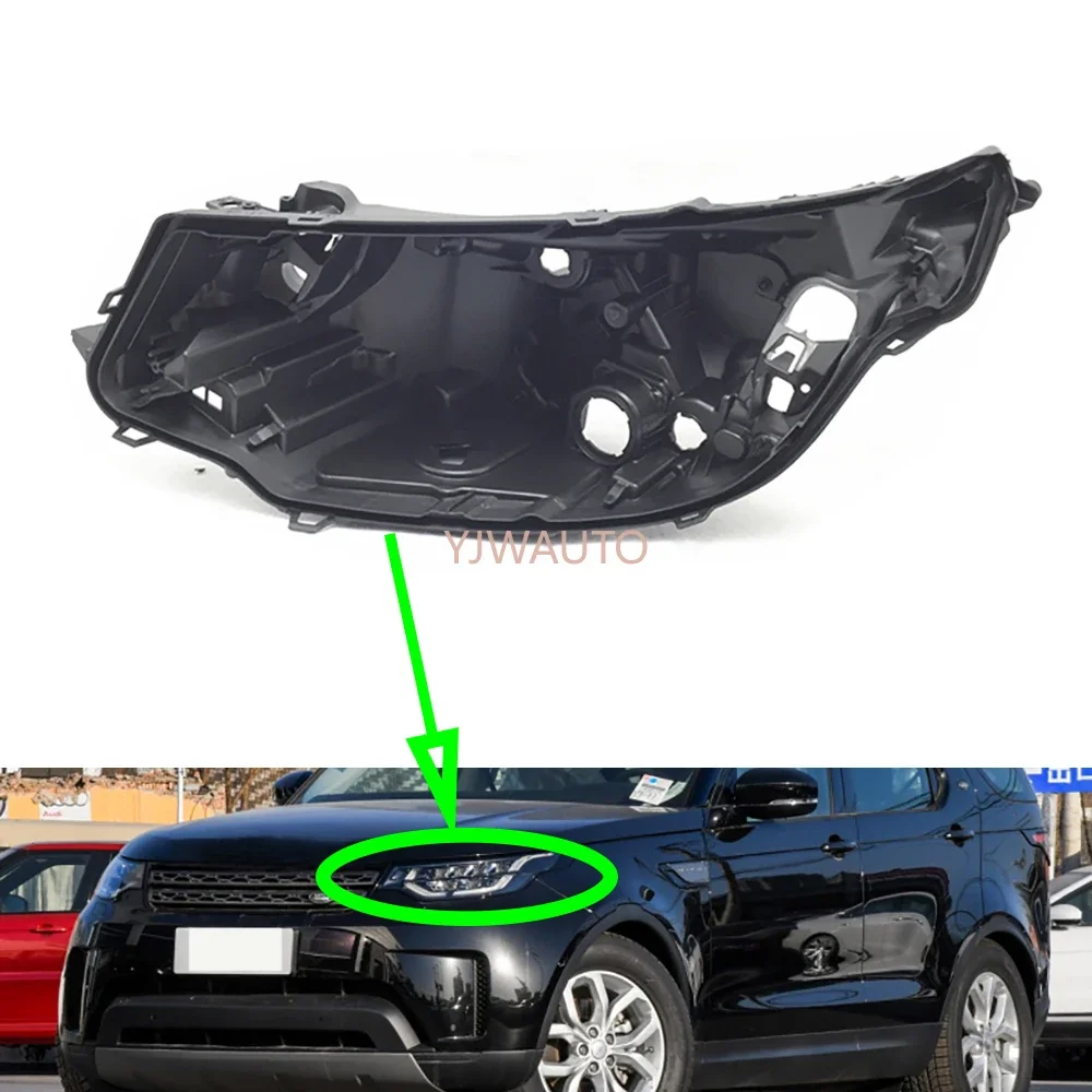 For Land Rover Discovery 5 2017~2020 Headlamp House Car Headlight Base Rear Base Replacement Auto Front Lamp Holder Back Support