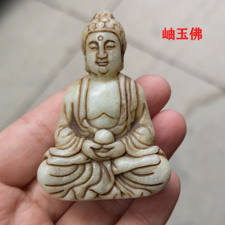 Guwa jade collection, Xiu  Buddha statue, hand piece, Shakyamuni Xiu  Buddha statue