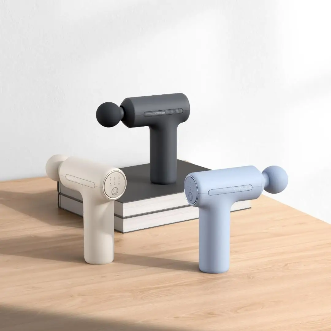 Xiaomi Mijia Fascia Gun 3 مسدس تدليك صغير محمول خارجي 12 كجم دفع استرخاء العضلات 40 ديسيبل ضوضاء 3 سرعات وضع شحن من النوع C