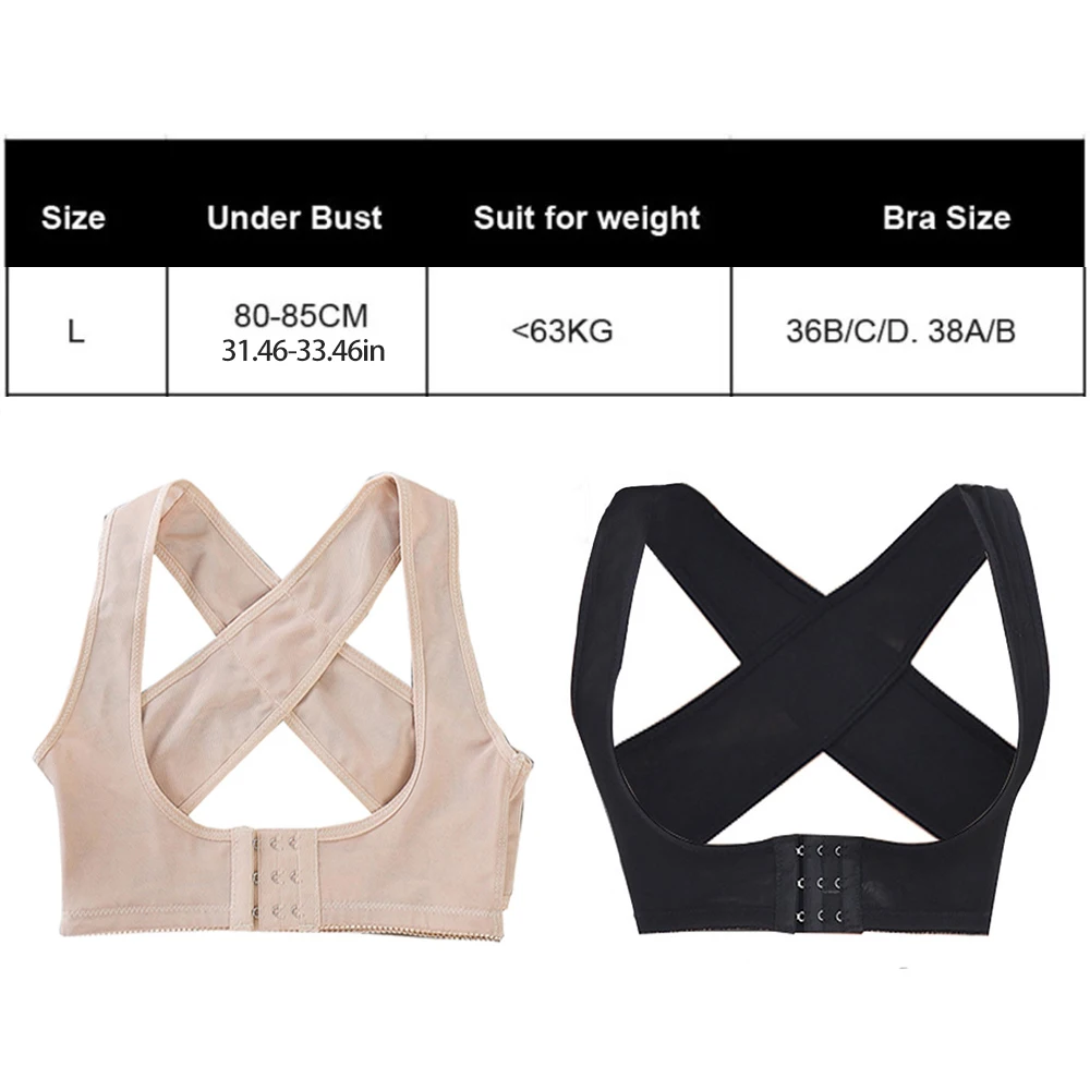 Women Shapewear Corset Invisible Body Shaper Chest Posture Corrector Belt Back Shoulder Support Brace Posture Correction Strap