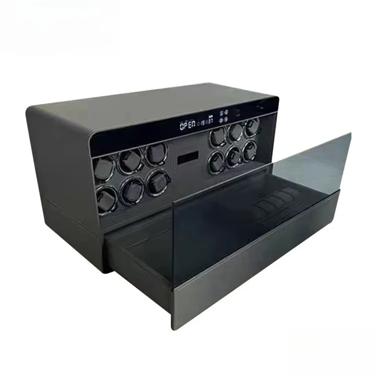 Jewelry cabinet with combination lock, display drawer, concealed installation
