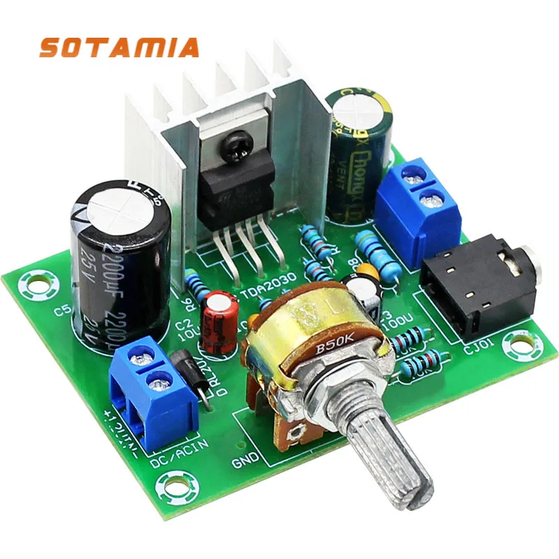 SOTAMIA Mini Audio Amplifier TDA2030 Power Amplifiers Mono Sound Amplificador Sound Speaker Home Audio Amp