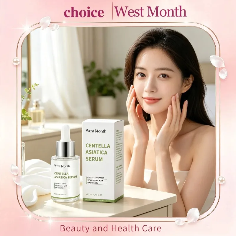 West Month Centella Asiatica Serum Niacinamide Soothe Redness Repair Skin Barrier Hydrating Brightening Smoothing Facial Essence
