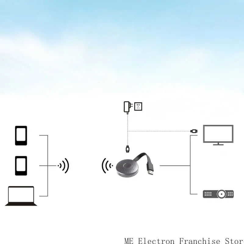 T5EA A30 1080p беспроводное зеркальное зеркальное устройство для домашних развлечений и офисного использования