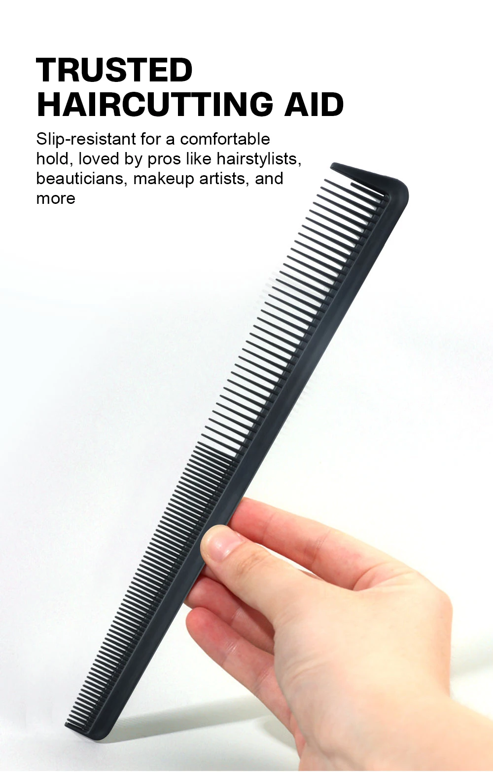3-teiliges Profi-Friseurkamm-Set für Männer, Flattop-Haarschneidekämme, antistatische breite und fein gezahnte Kämme, rotierende Fade-Bürste, Styling-Werkzeuge – Detail 15