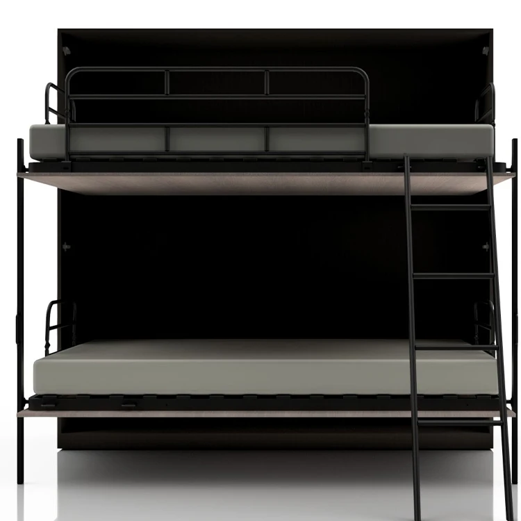 تصميم جديد يدوي أفقي قابل للطي لتوفير المساحة طقم أدوات سرير مورفي آلية سرير حائط بطابقين