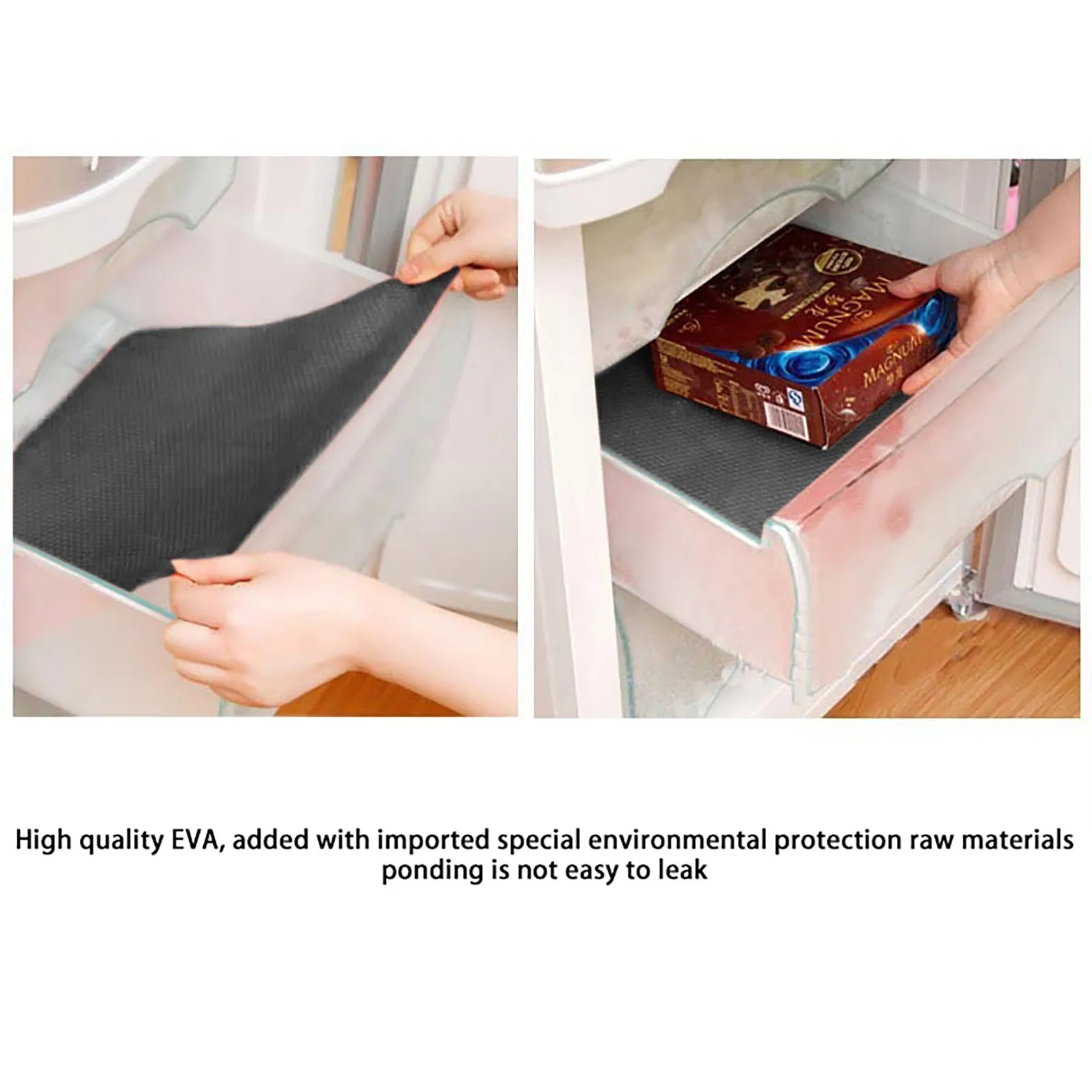 Washable Waterproof Refrigerator Liner Mat Washable Mildew Kitchen Pad Anti-oil Cabinet Drawer Placemat Heat-insulat Fridge Mat