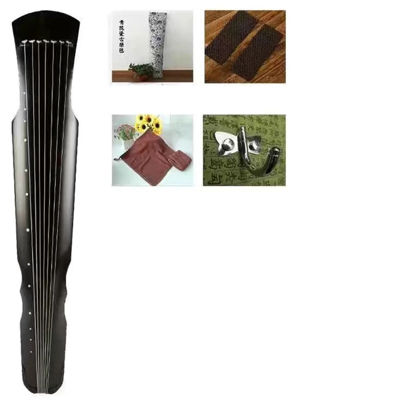 

Chinese Guqin Fuxi Style Lyre 7 Strings Ancient China Zither Musical Instruments Zither Gu Qin for Beginner