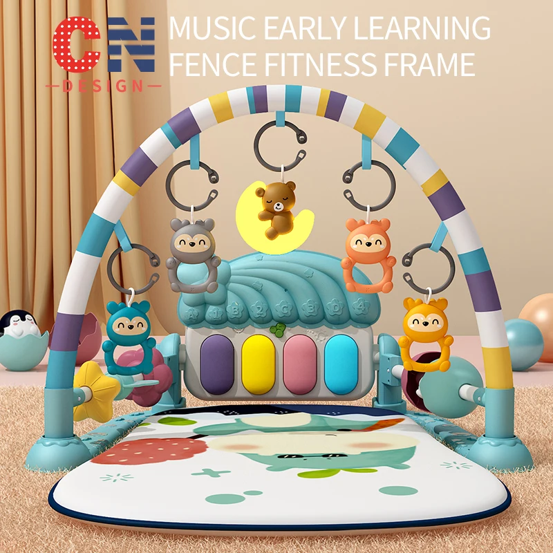 Baby Pedaal Piano Fitness Rack 0 1-jarige Baby 3 Maanden Educatief Speelgoed Voor Vroege Educatie Voor Peuters Leren Twee-In-O Lopen