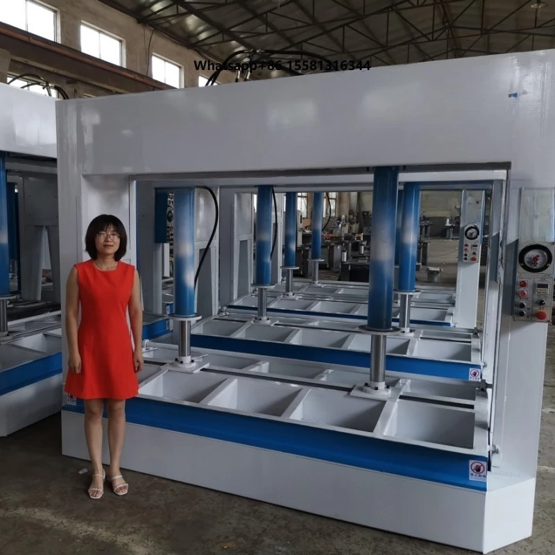 Woodworking 50T New Plywood Production Hydraulic Cold Press Machine with Motor & PLC