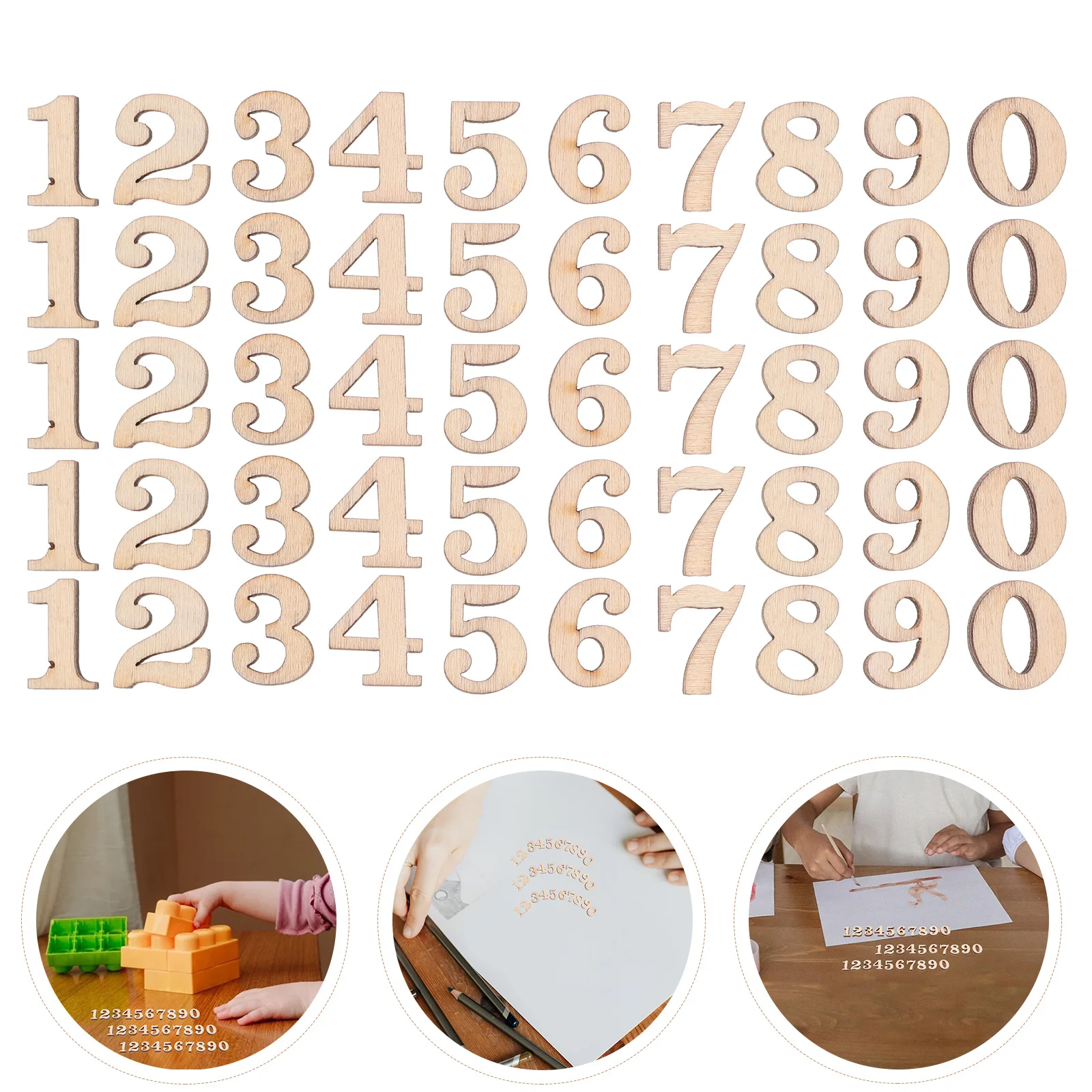 100 Buah Kerajinan Huruf Kerajinan Huruf Potongan Kayu Kosong Mainan Puzzle Bentuk Anak Permainan Potongan Kayu Edukasi