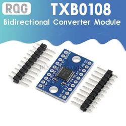 8 Channel Duel Hole Logic Level Converter TXS0108 TXS0108E Bi-directional Voltage Module for Arduin0 With Pins
