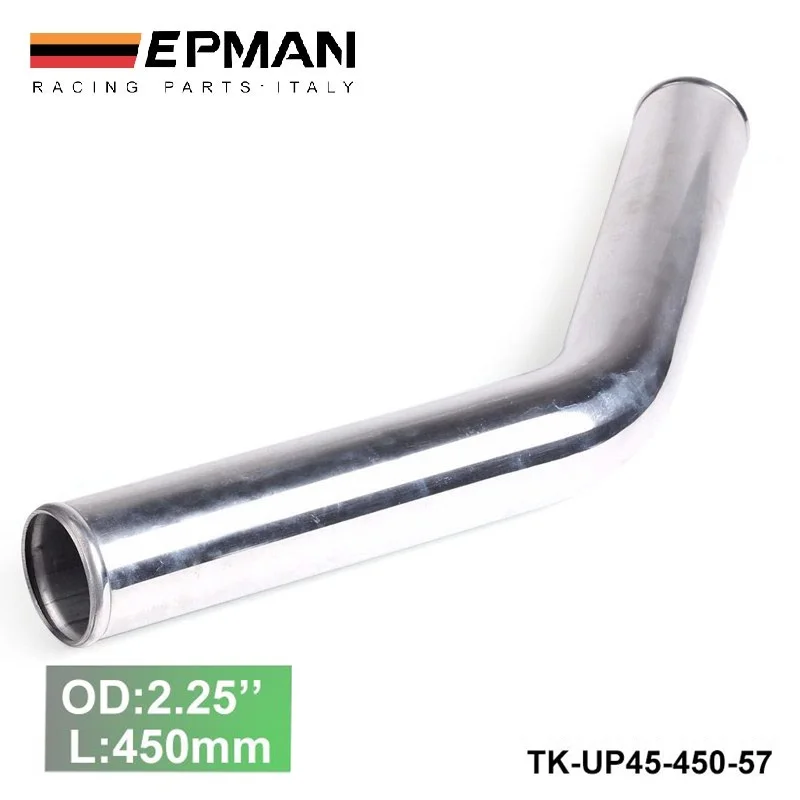 2pcs/unit 57mm 2.25 45 Degree Aluminum Turbo Intercooler Pipe Tube piping  L:450 mm For BMW E36 iX M50 92 EP-UP45-450-57