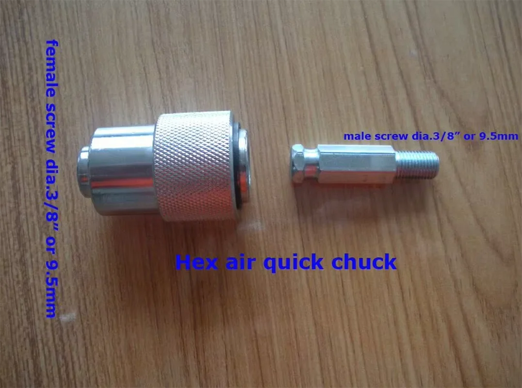 

3/8" 9.5mm shiny quick release chuck for air low speed grinder