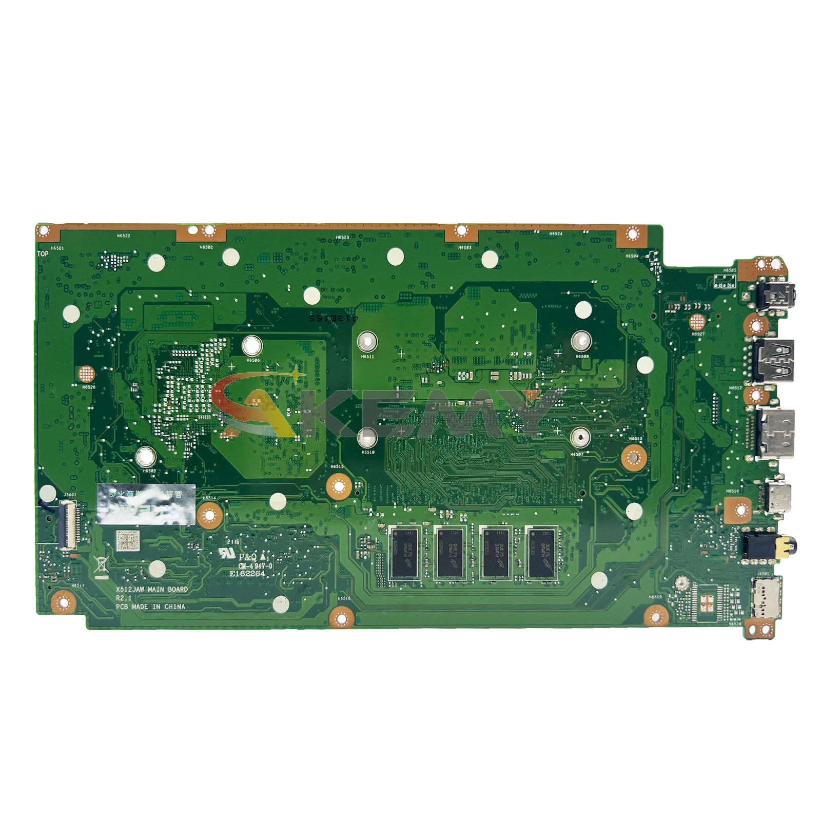 Imagem -05 - Akemy X512jaw Mainboard para Asus Vivobook 15 X512jau X712ja V5000jp X512ja Laptop Motherboard Cpu i3 i5 i7 10 ° 4g 8g-ram 40pin