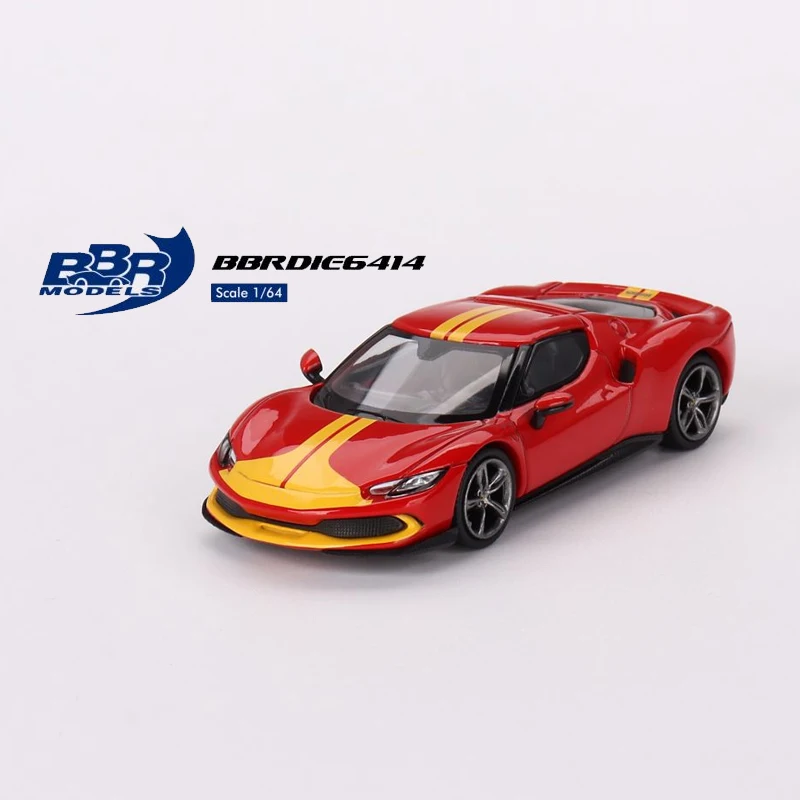 BBR 1:64 296 GTB Assetto Fiorano Rosso Corsa alloy car model