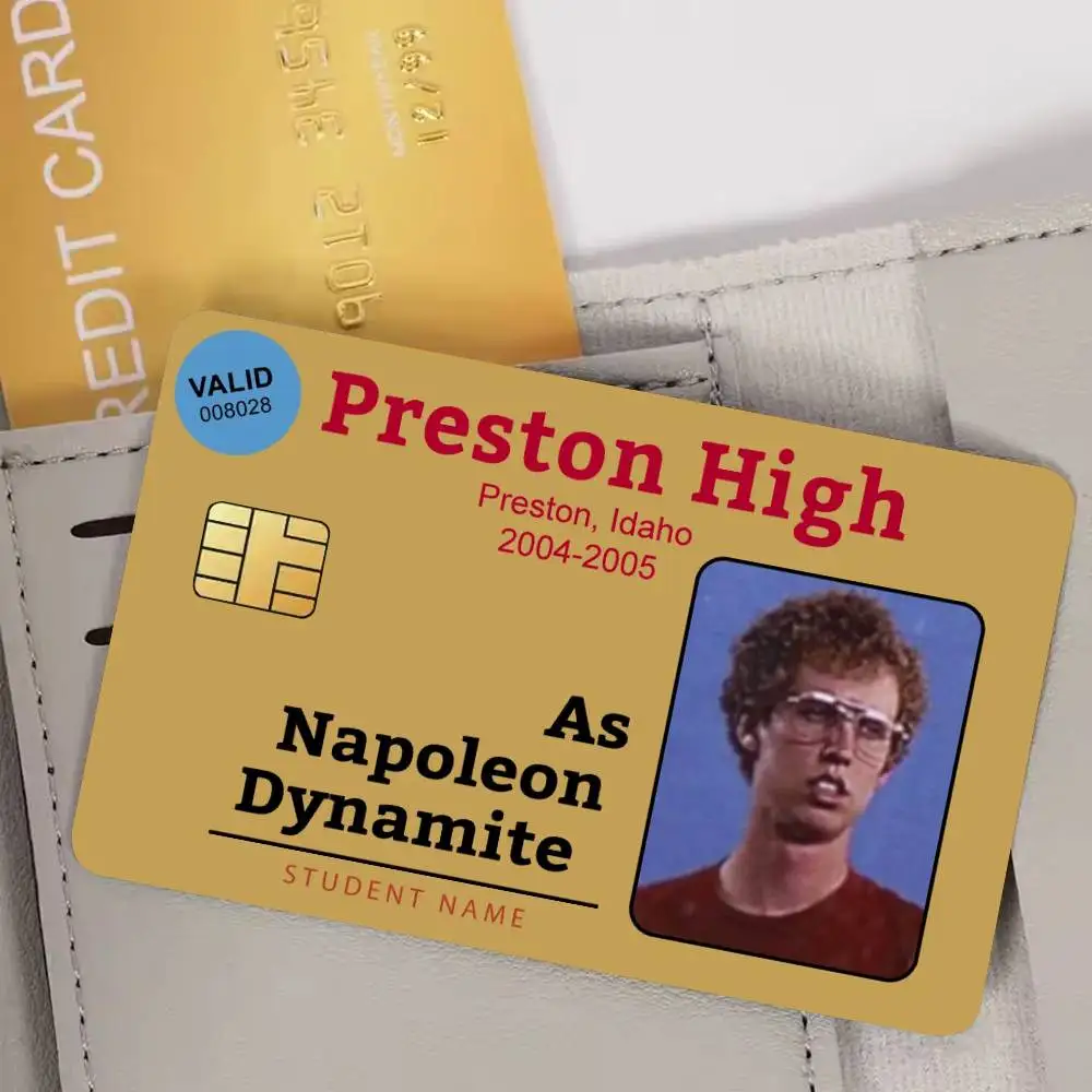 Napoleon Bank Credit Cards Bus Pass Stickers Cool Decoration Waterproof 4PCS Card