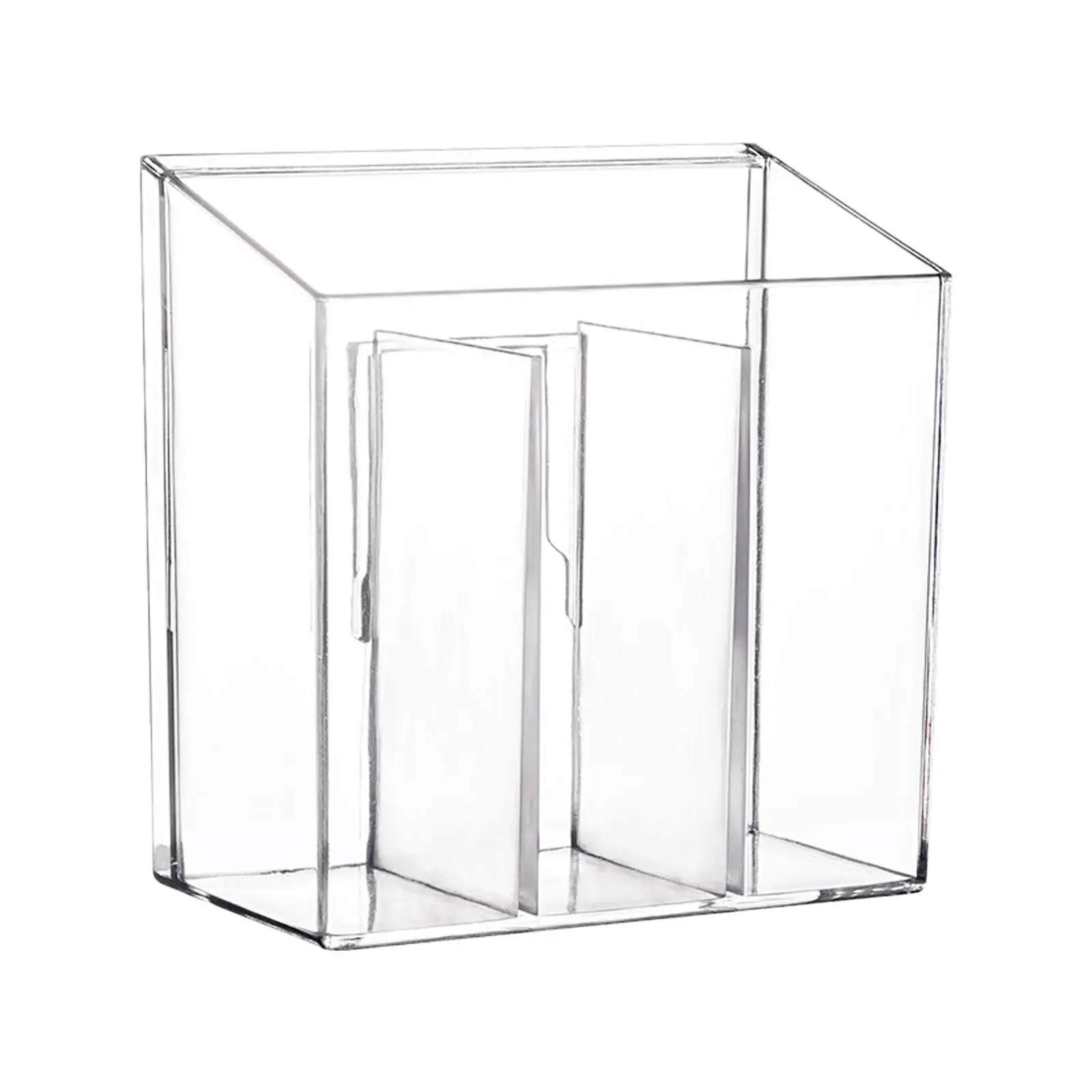 Clear Stackable Wall Mounted Storage Bins Organizer Shelf for Bathroom Kitchen Cosmetics Holder No Drilling Rack Space Saving