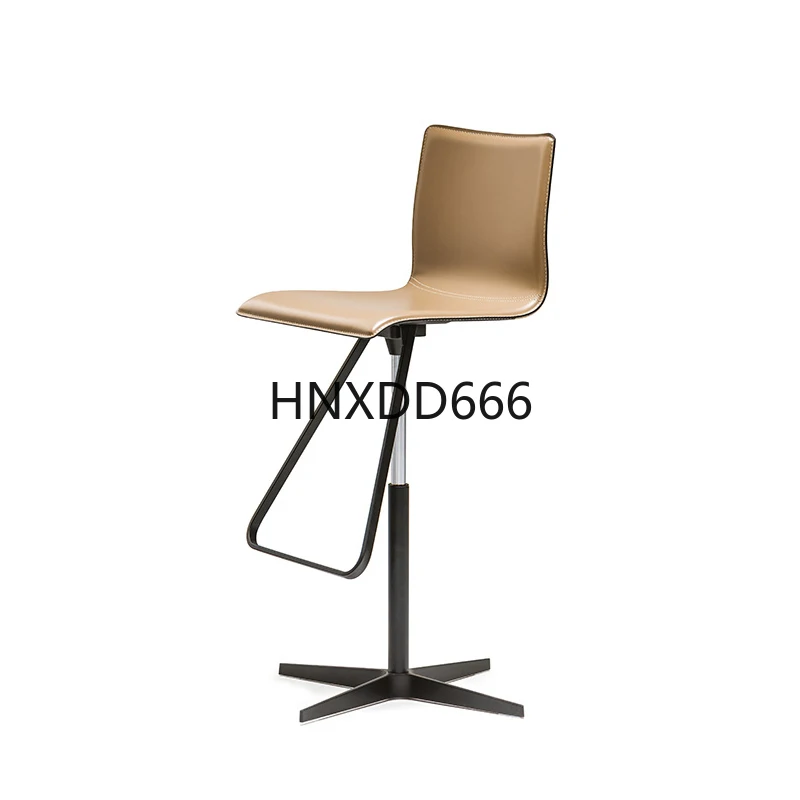 

Saddle Leather Bar Chair Household High Chair