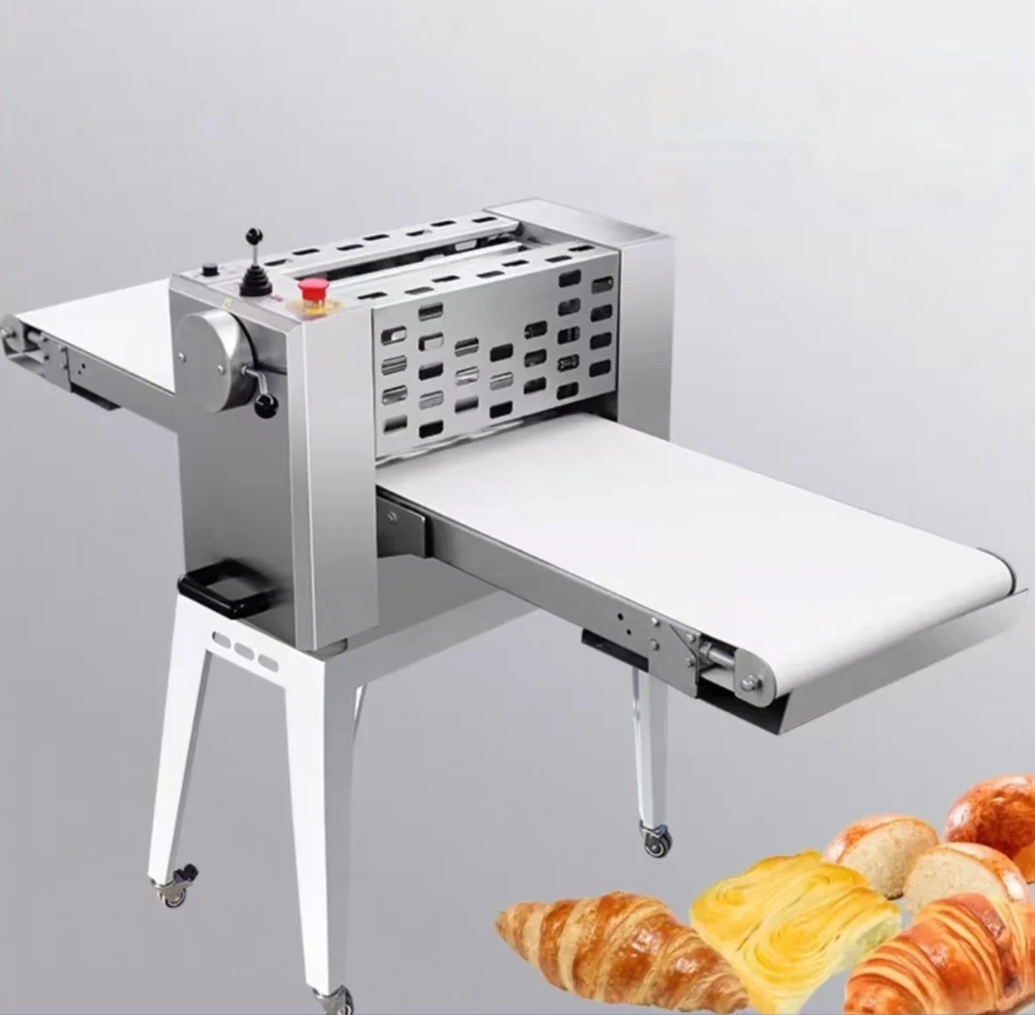 

Hot Sale Desktop Shortening Machine Hand Torn Bread, Croissant, Egg Tart, Wife Cake, Lasagne Automatic Pressing Pastry Machine