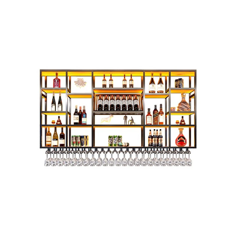 

Showcase Cocktail Wine Cabinets Liquor Home Bar Wall Mounted Shelf Alcohol Cabinets Storage Vinera Bancone Da Bar Bar Furniture