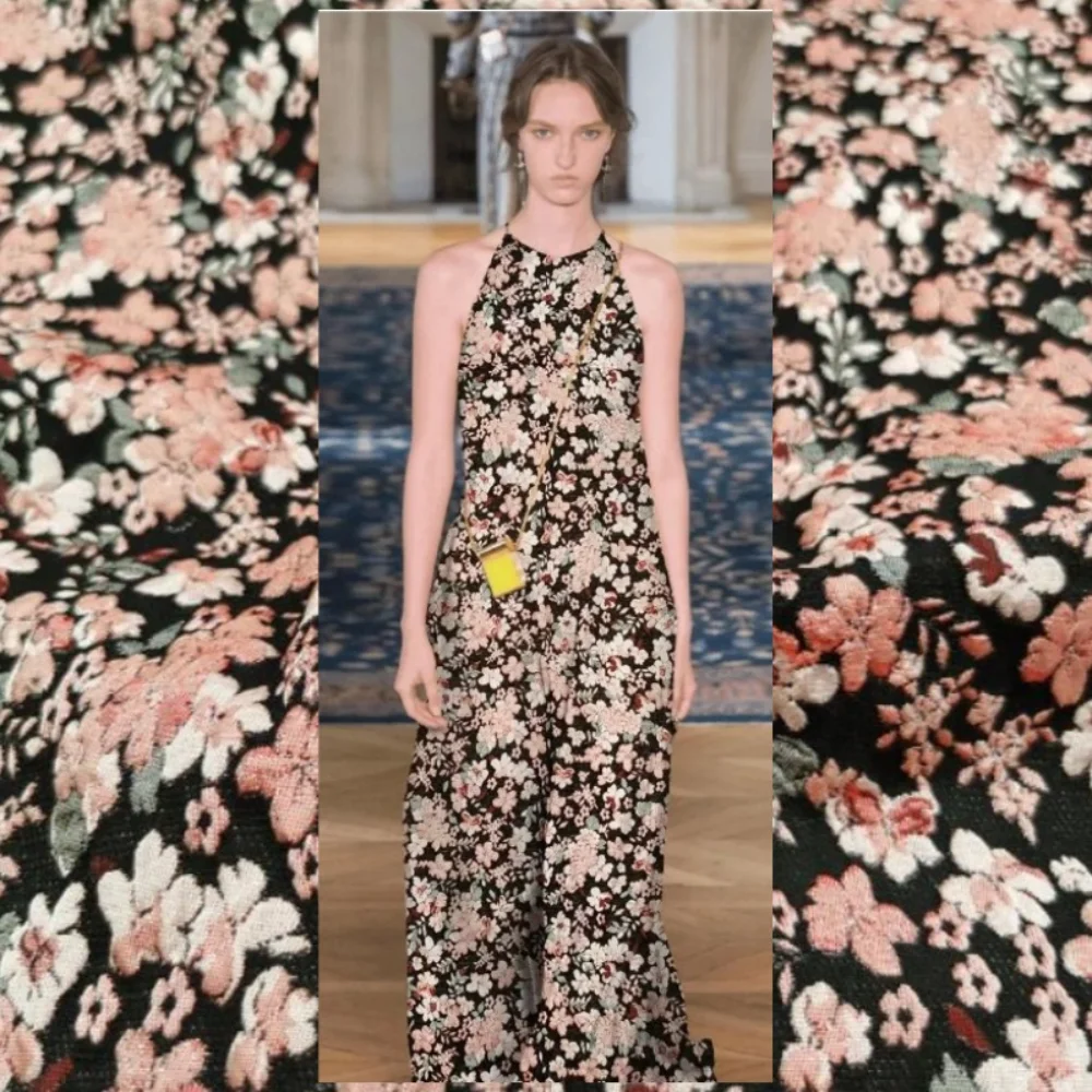 

Jacquard Fabric Dress Woven Brocade Clothing Fabric Wholesale Cloth Diy Apaprel Sewing Meters Polyester Material