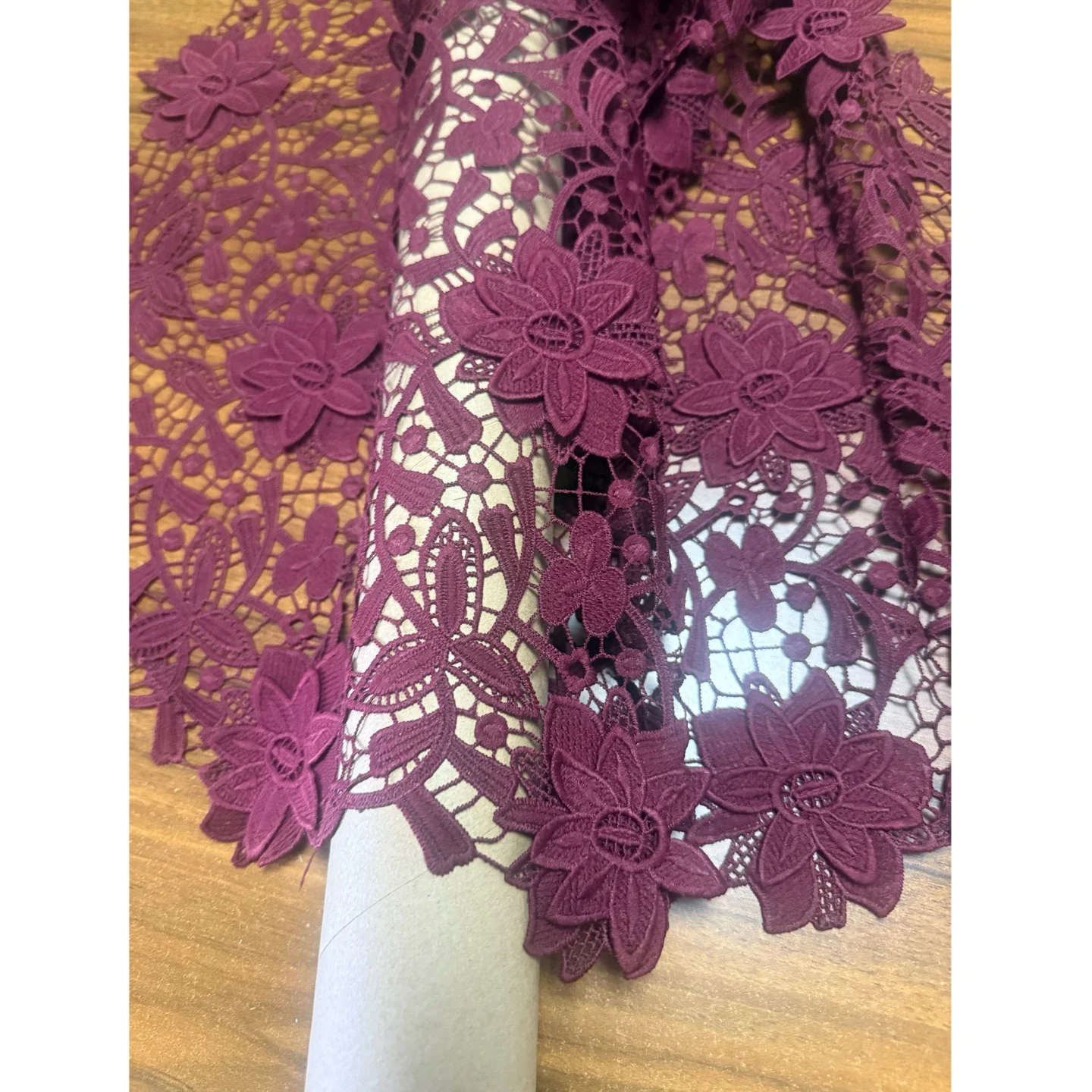 high-definition-new-style-red-rose-flower-hollow-water-soluble-lace-embroidery-sequin-embroidery-fabric-set-clothing-dress-cloth