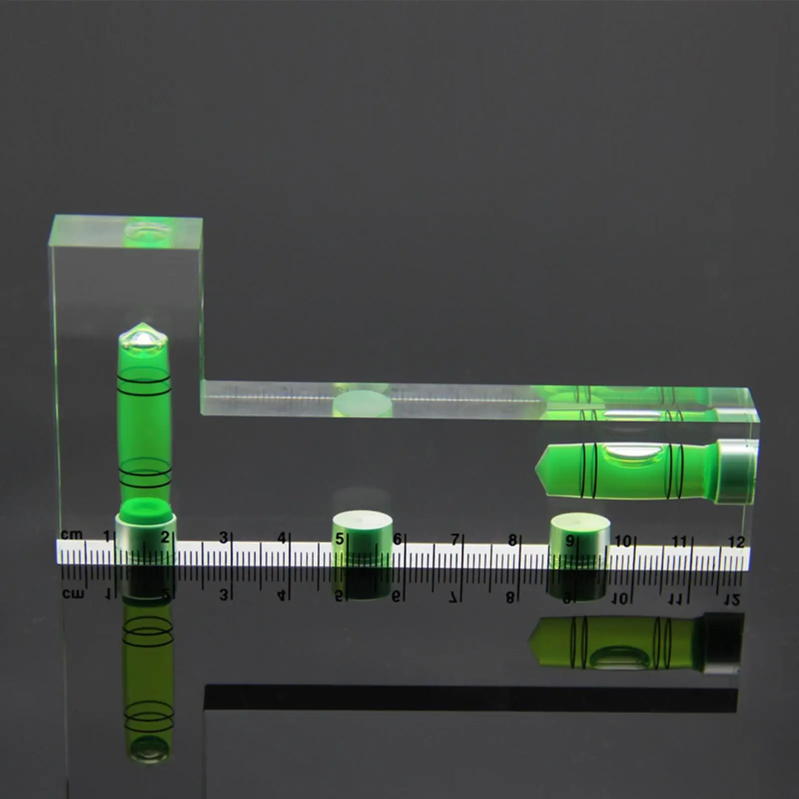 L-Shaped Bubble Level Ruler para projetos de molduras e carpintaria