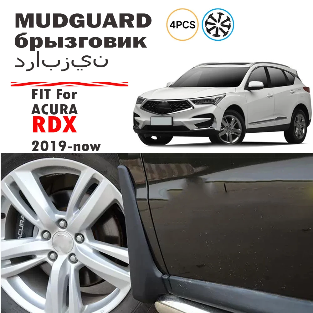 Guardabarros para Acura RDX, Protectores Contra Salpicaduras, Accesorios para Auto, Delanteros y Traseros, 4 Piezas, 2019 2020 2021 2022 2023 2024 2025