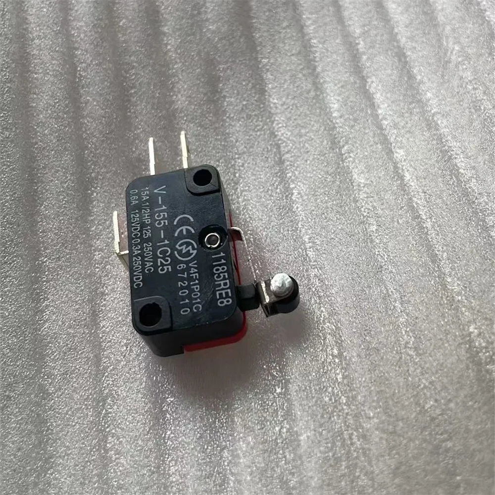 V-155-1C25 Micro Limit Switch SPDT 15A 250VAC Snap Action Roller Lever Switch 1/2HP 125V/250V Industrial Automation Replacement
