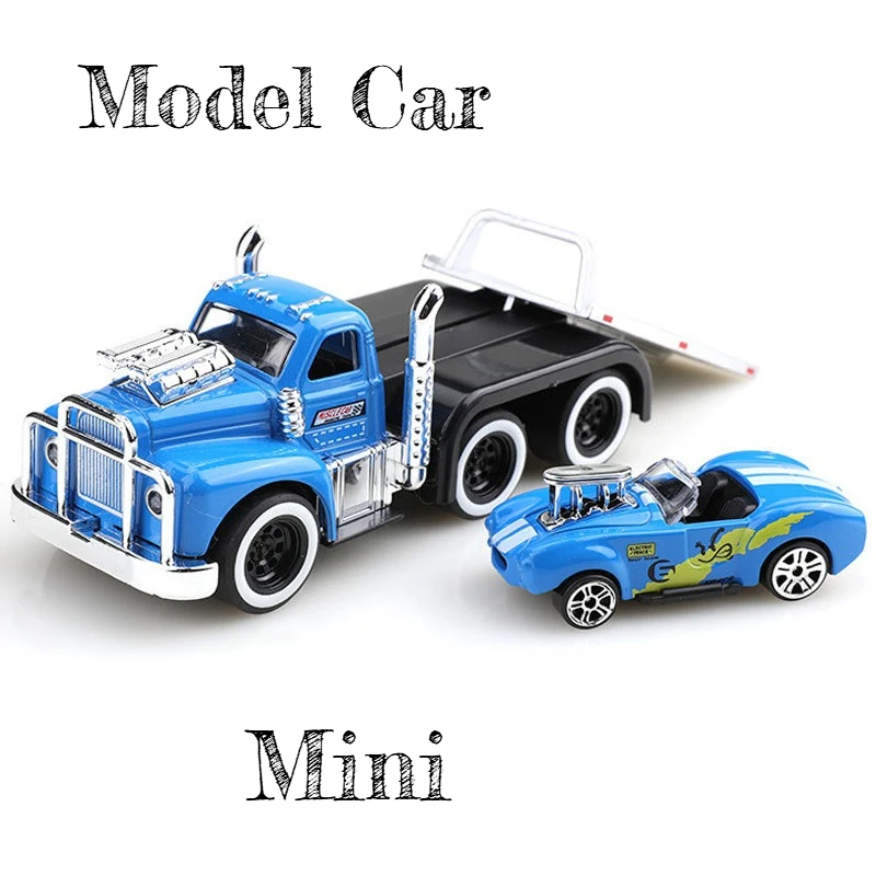 

Limited Edition Mini Collectibles American Trailer, Pull Back Toy Car, Educational Toys, Boy's Birthday Gift Tabletop Ornament
