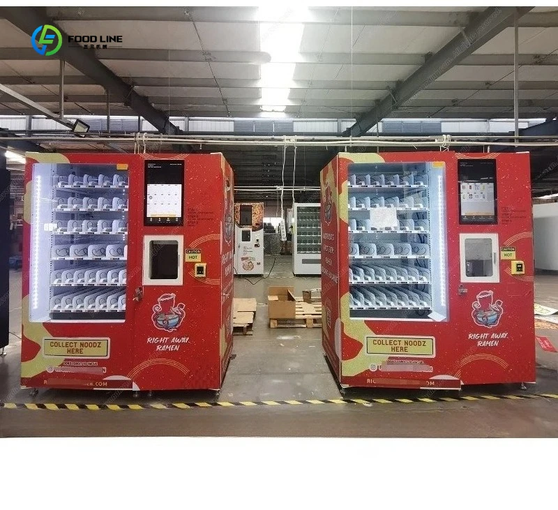 Customized Office Fast Food Boxed Meal Microwave Ovens Vending Machines Lunch Dinner Vending Machine for Sale