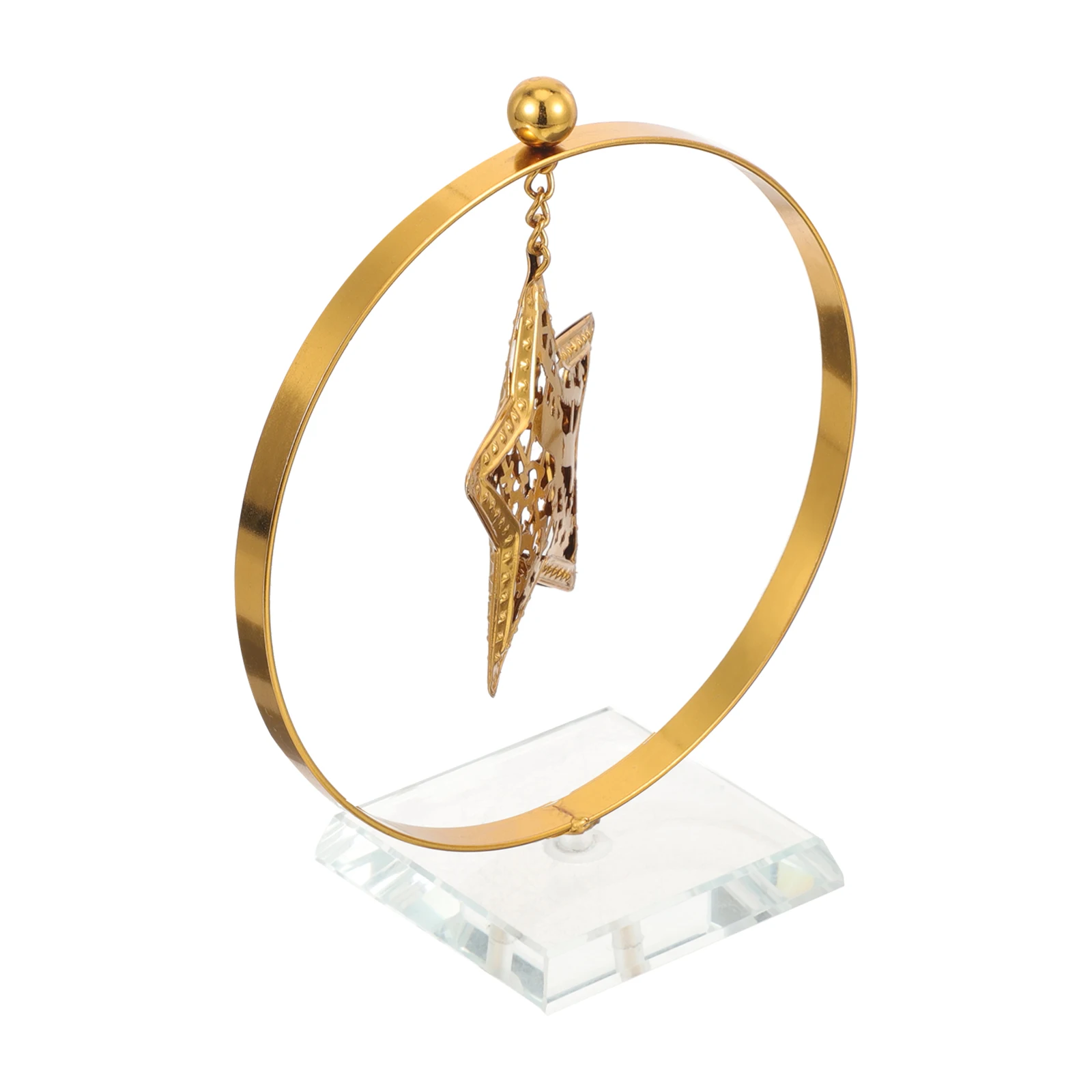 

Five-Pointed Star Decor Crystal Iron Desktop Star Ornament Exquisite Tabletop Decoration for Living Room Bedroom Cabinet