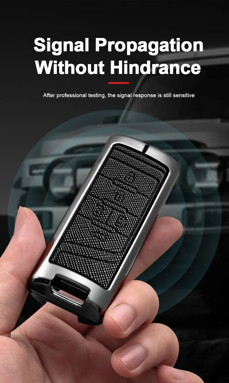 Schutzhülle für Autoschlüssel, passend für GAC Trumpchi GS7, GS8, GM8, GS5, GA6, GM6, aus Zinklegierung und Leder, zum Schutz des Schlüsselgehäuses, Autozubehör. – Detail 9