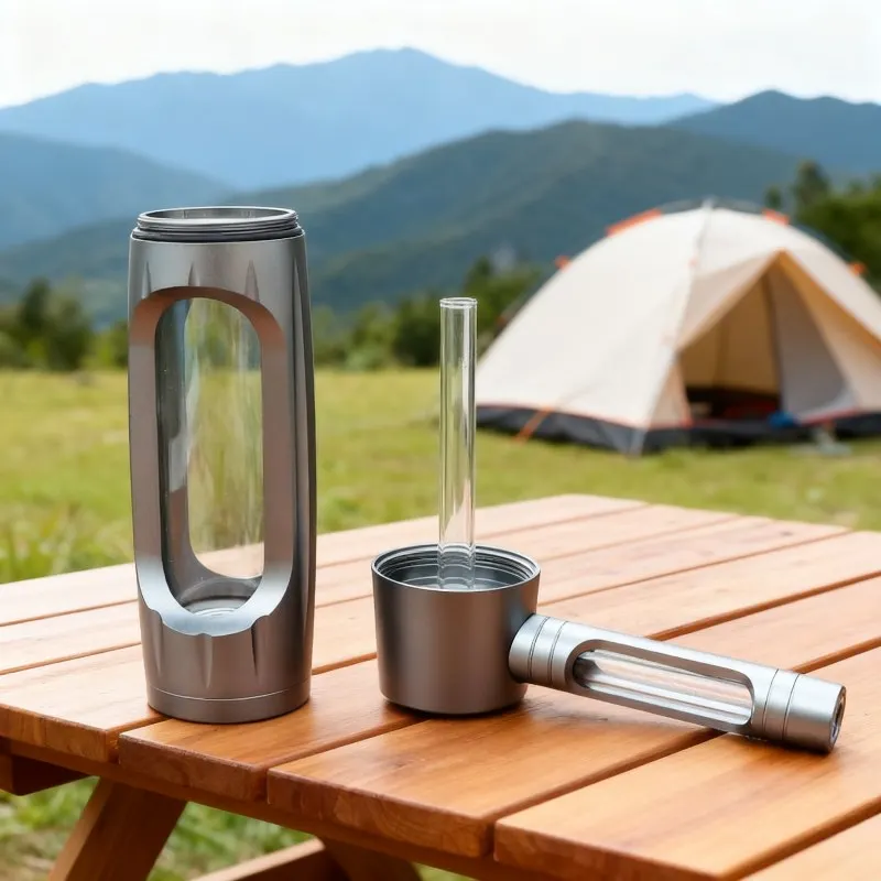 مجموعة شيشة الشيشة المحمولة الممتازة - مجموعة كاملة مع وعاء تبغ تشيتشا وأدوات تدخين أساسية مثالية للرجال