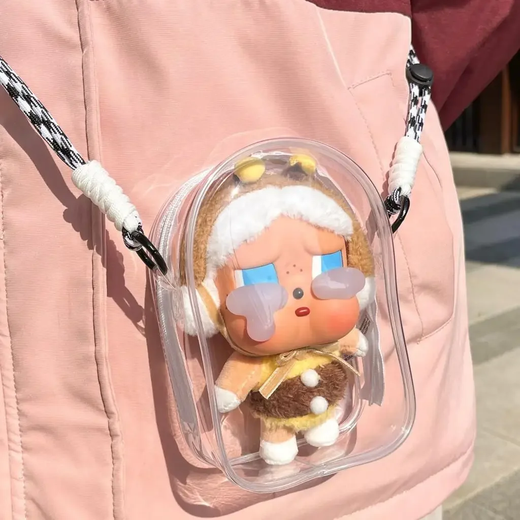 For CRYBABY Tears Factory Series Vinyl Protective Cover Cotton Doll for labubu V2 Walking Baby Pain Bag Dust Storage Bag