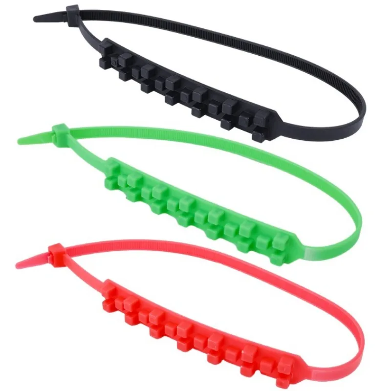 Triangle Anti-slip Tie Emergency Safety Belt with Snow Chains for Winter Tyres  and Reusable Ties for Motorcycle and Bike image 6