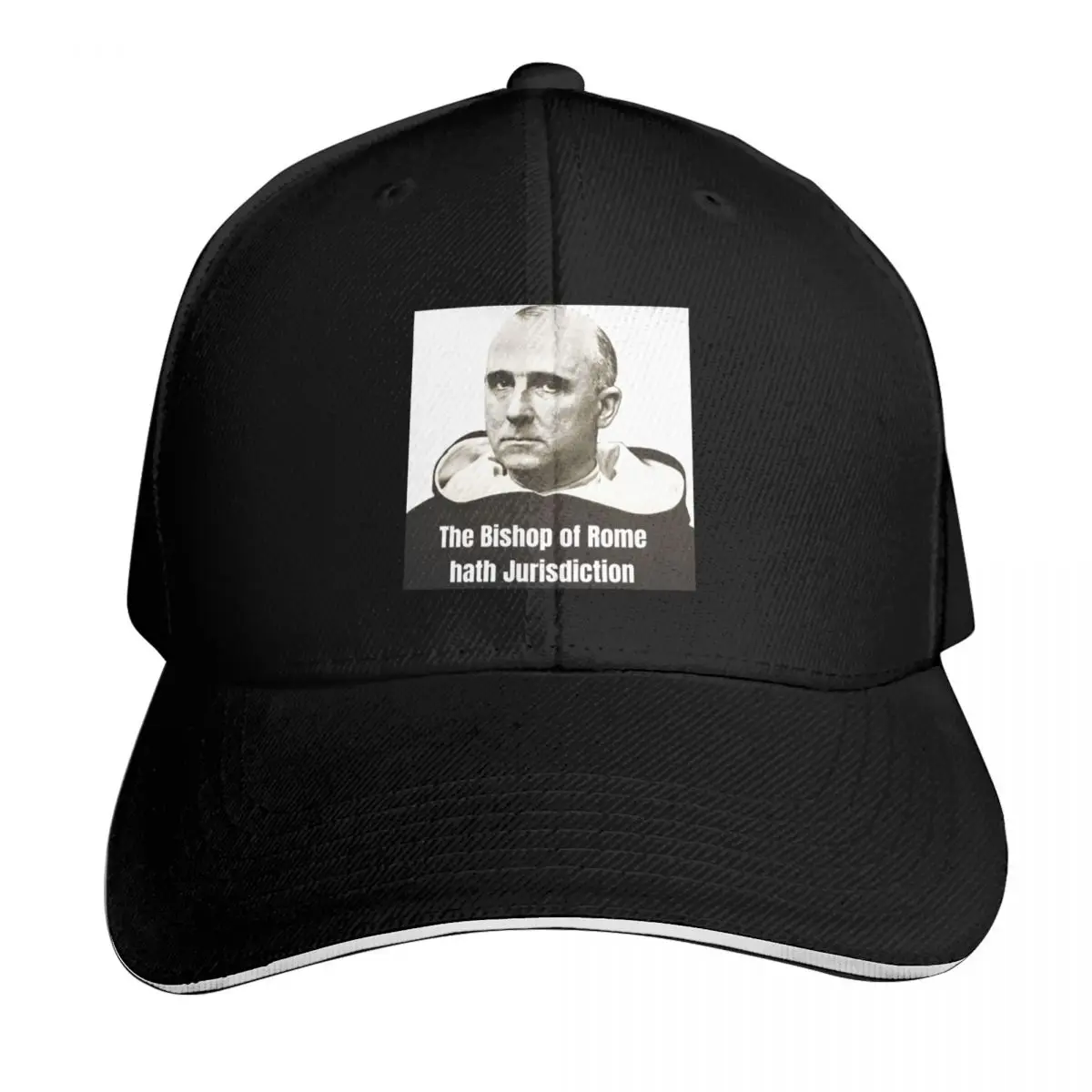 Gorra de béisbol con estampado del obispo de Roma, gorra de lujo, sombrero derby, gorras personalizadas, color negro, para hombre y mujer