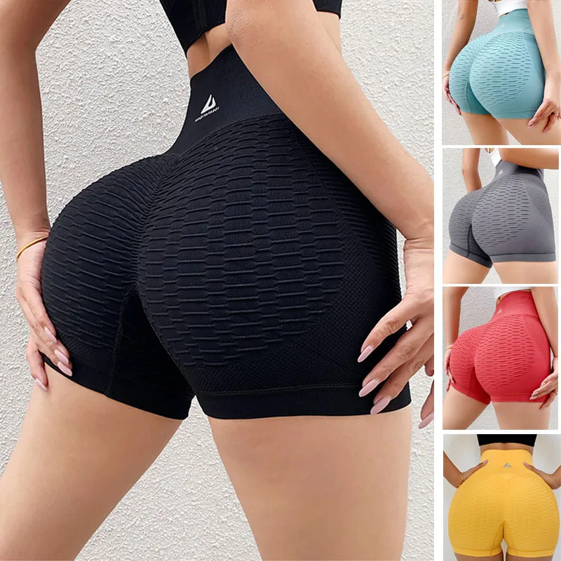 1pcs Women Tight Elasticity Short Female High Waist Workout Shorts Fitness Yoga Lift Butt Short Pant Lady Gym Running Sportswear