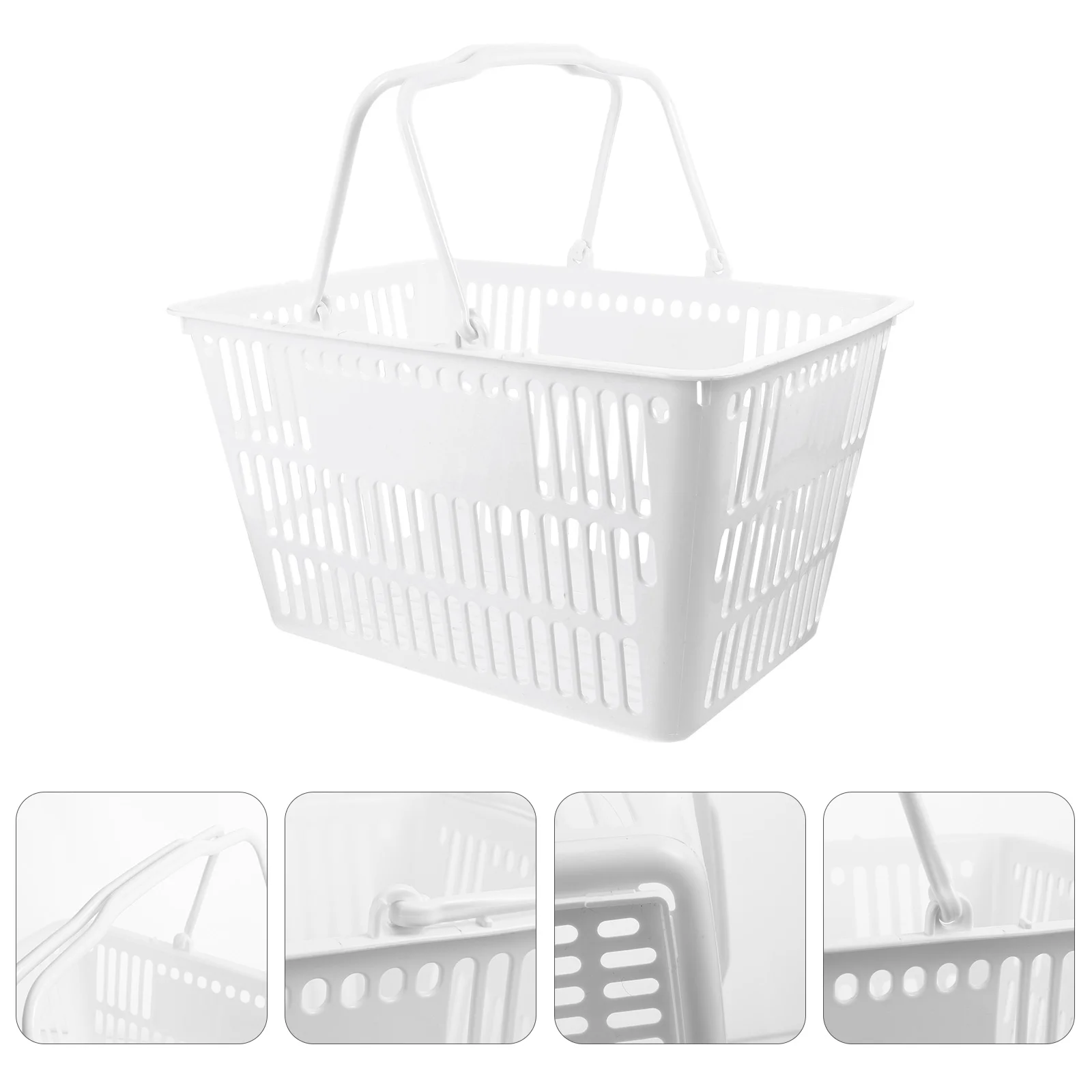 Supermarket Shopping Basket Bathroom Organizer Storage Rack Panier Paniers Épicerie Mall Supply Home