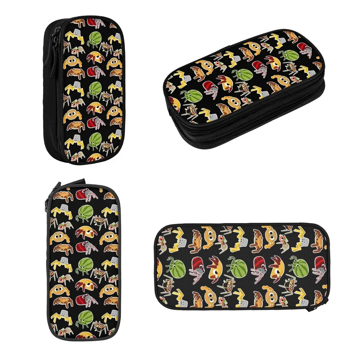 Bugsnax-Fan Art Kinda Bug Lápis Cases, Grande Capacidade Pen Bags, Pen Box, Lápis Bolsa para Meninos e Meninas, Estudantes Papelaria