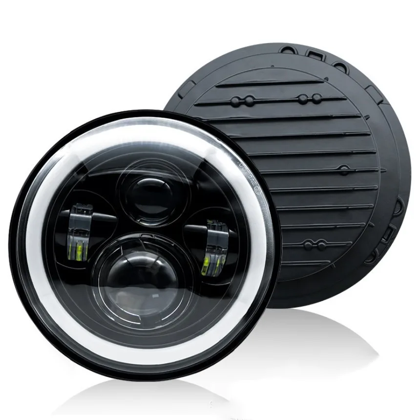 

Передняя передняя фара для Jeep Wrangler JK LJ TJ CJ, передняя фара для мотоциклов, 7 дюймов, 1 шт.